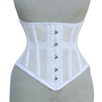 UnderBust White Mesh Corset